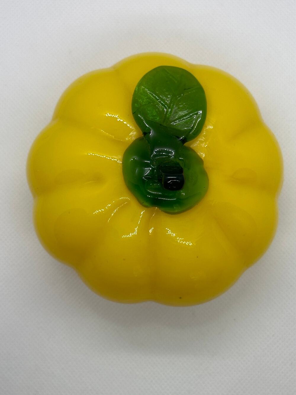 Vintage Murano Style Yellow Gourd
